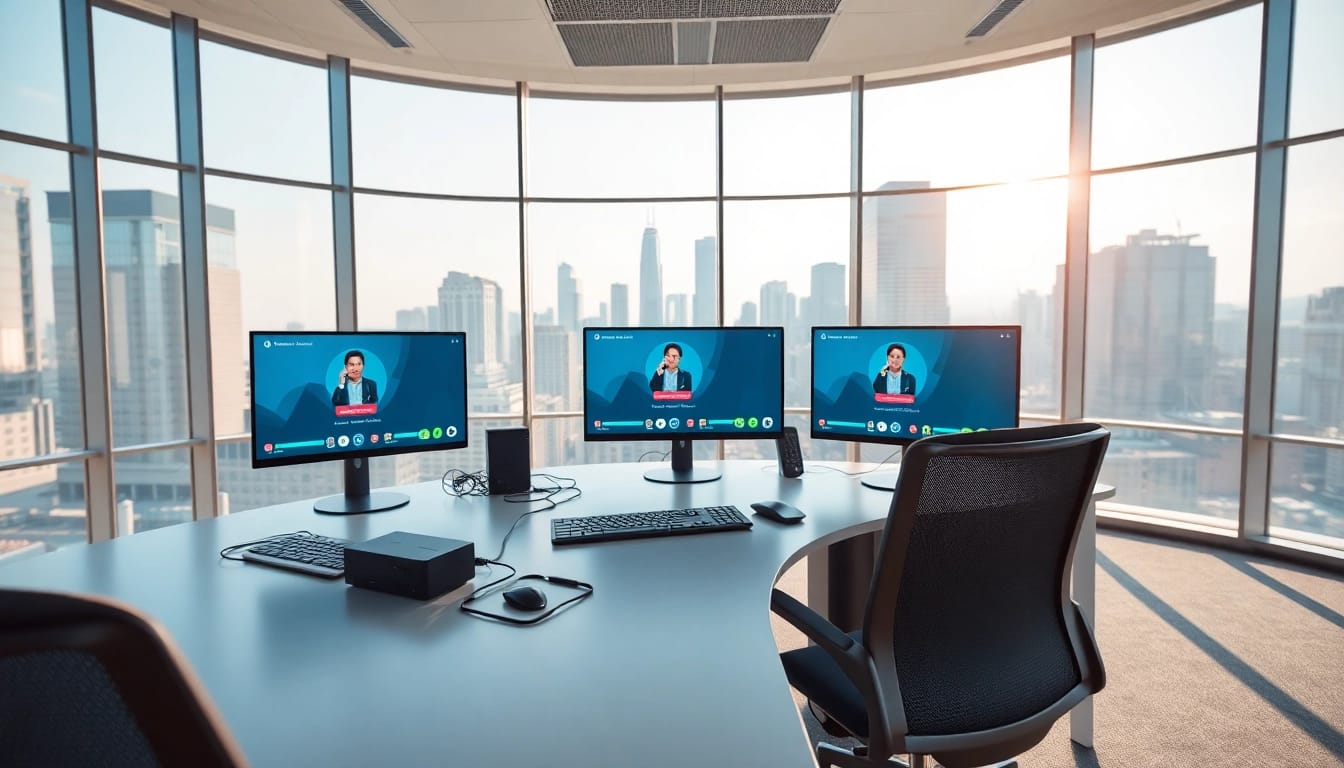 Enhance your workflow with effective remote call control solutions in a professional office environment.