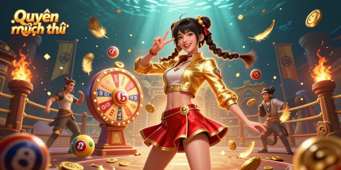Experience the thrill of gamble with Quyền riêng tư, vibrant 3D casino illustration featuring a joyful character.