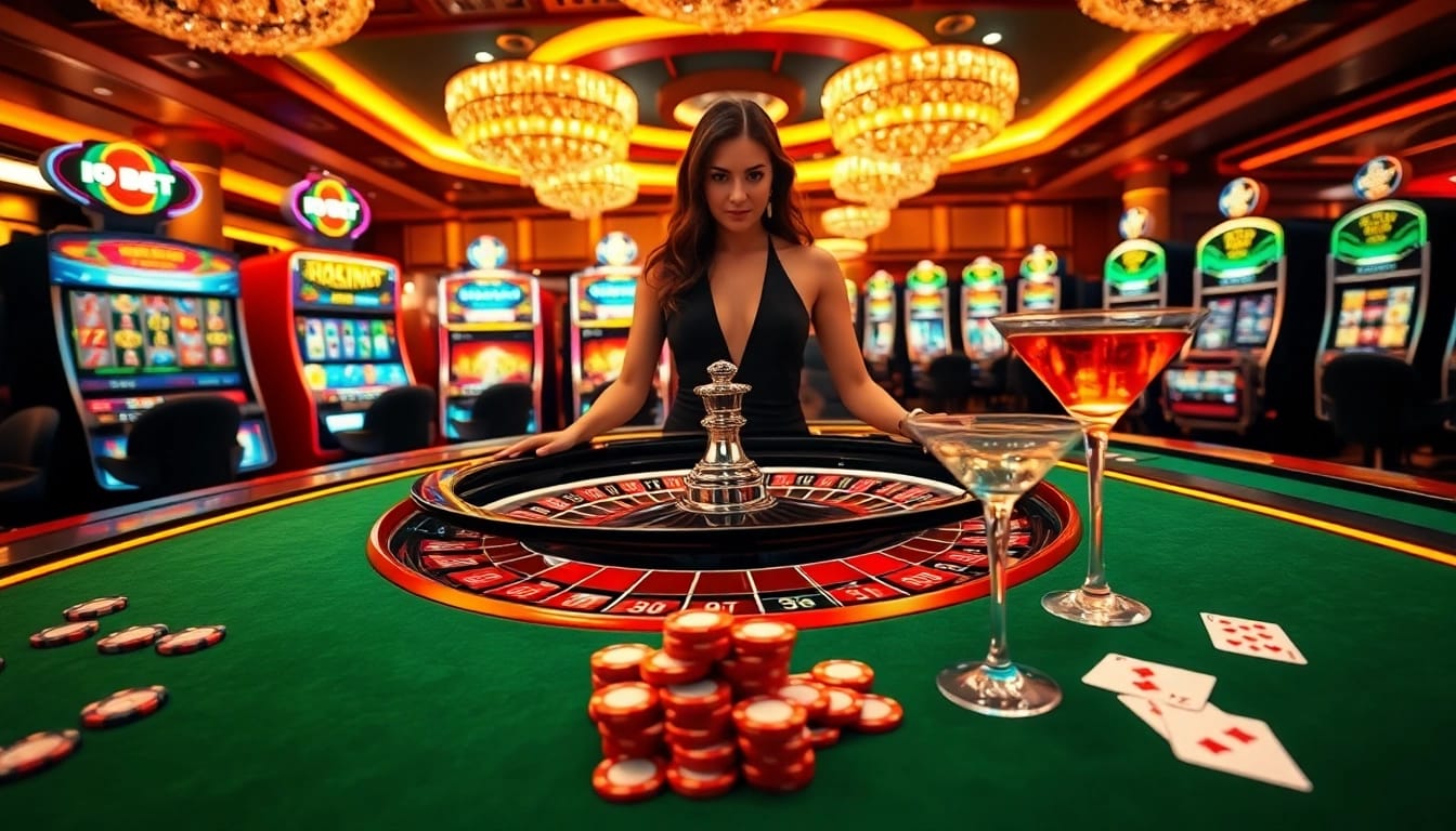 I9 BET provides thrilling casino action with an elegant roulette table and exciting slot machines.