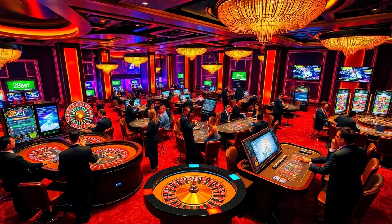 Play engaging games at 28BET Casino with vibrant tables and thrilling betting options.
