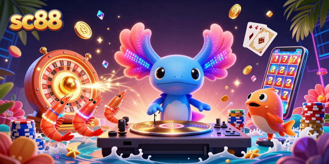 Experience thrilling gameplay at sc88 with a vibrant casino scene featuring dynamic characters and dazzling prizes.