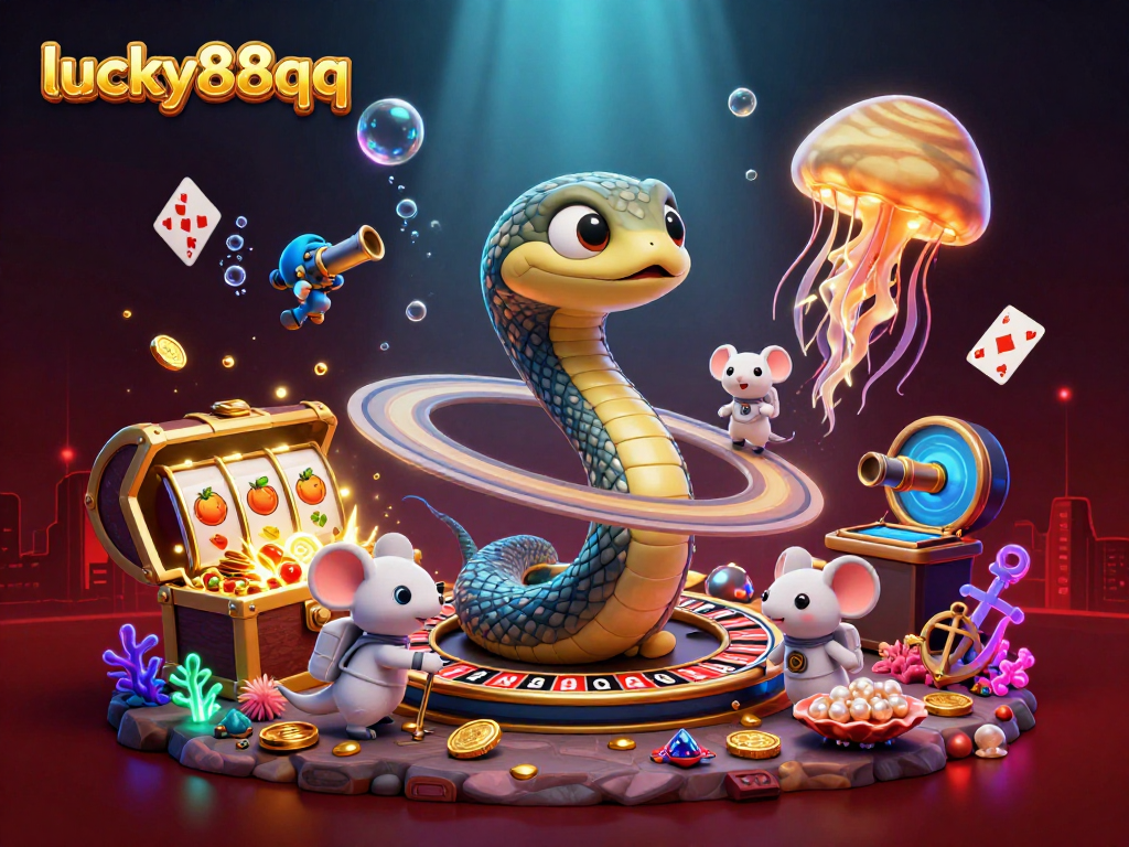 Experience thrilling gameplay at lucky88qq with vibrant casino elements exploding in gold and color.