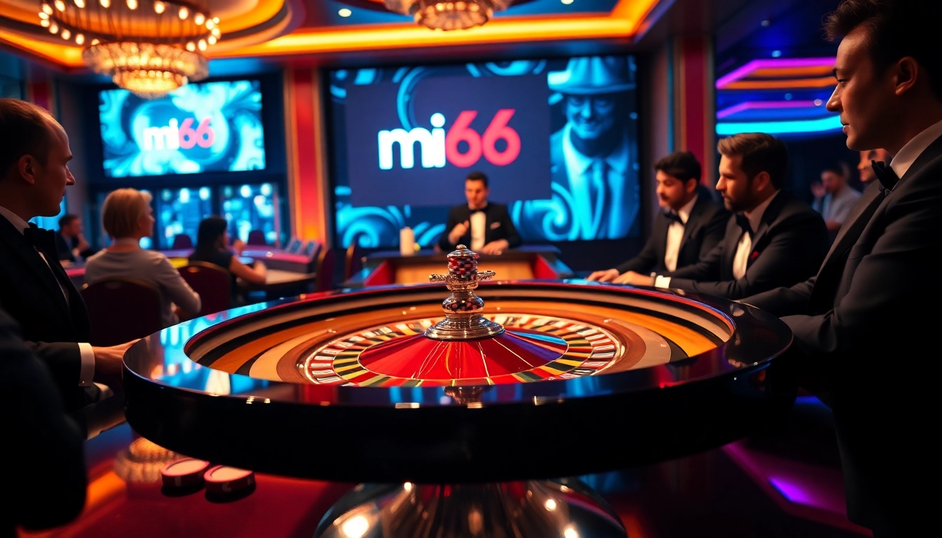 Experience the thrill of gaming at mb66 casino with exciting roulette action and elegant decor.
