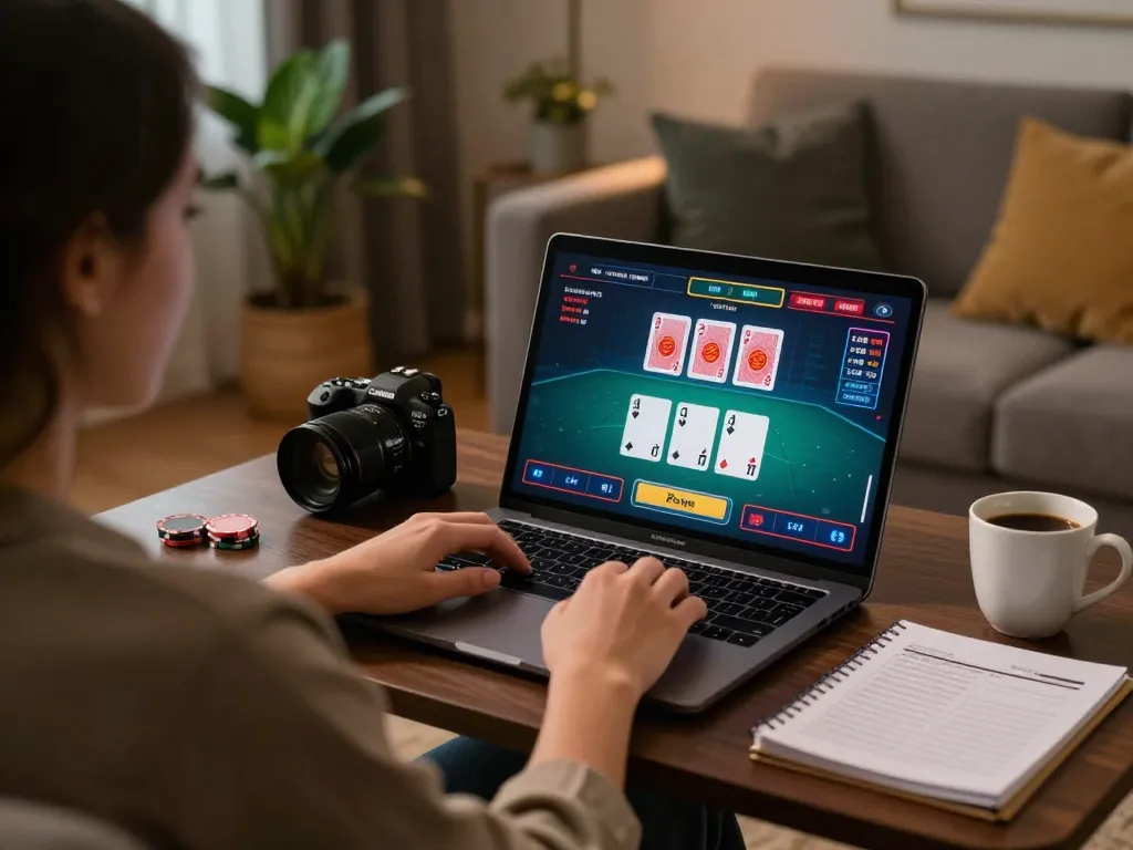 jogador 166bet envolvido em um emocionante jogo de blackjack online com anotações estratégicas
