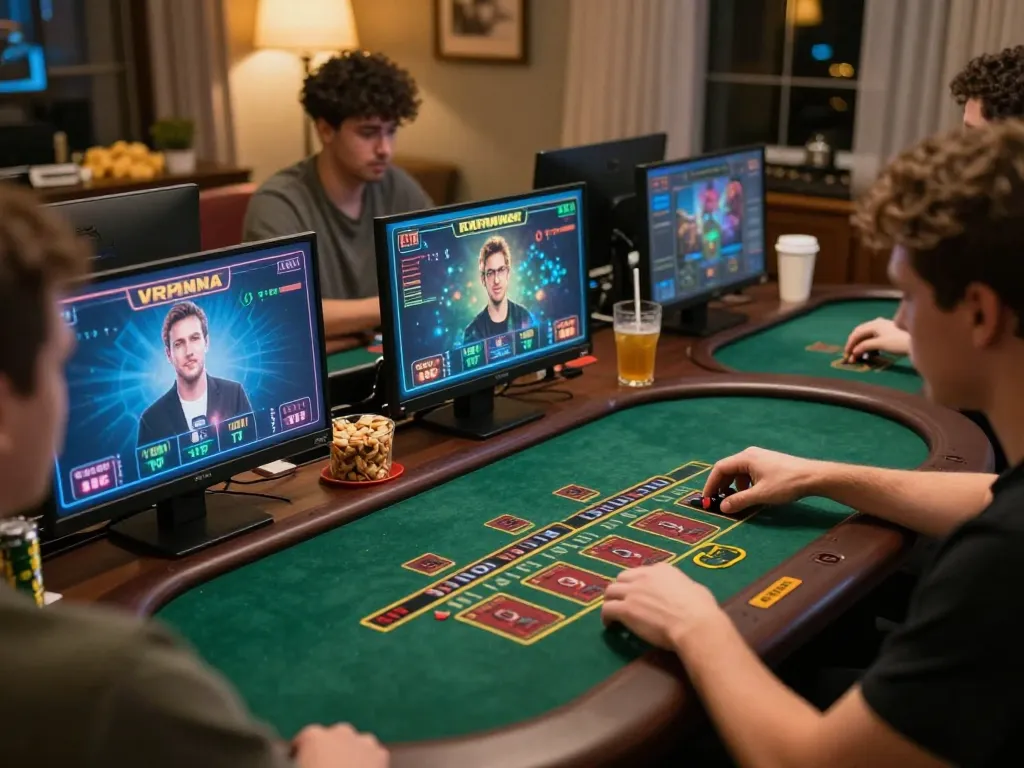 Jogadores envolvidos em uma dinâmica jogabilidade de blackjack online na plataforma 337bet com gráficos vibrantes.