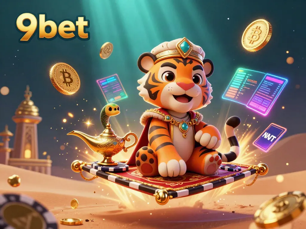 Experience thrilling gambling adventures with 9bet in this vibrant, dynamic casino scene.