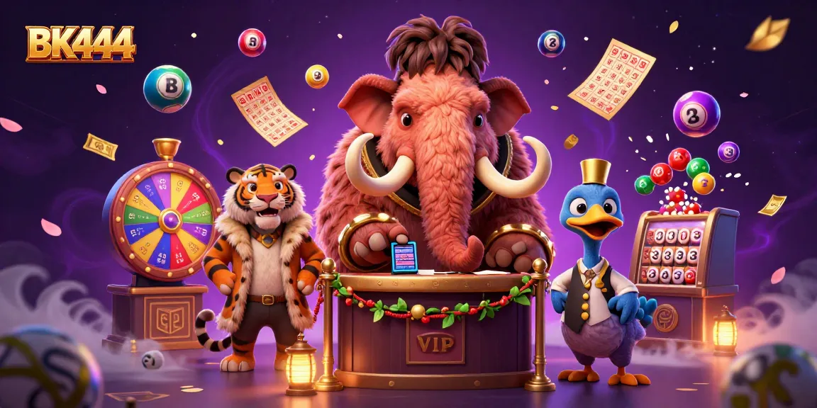 Engage in exciting gaming at BK444 casino featuring vibrant characters and elements.
