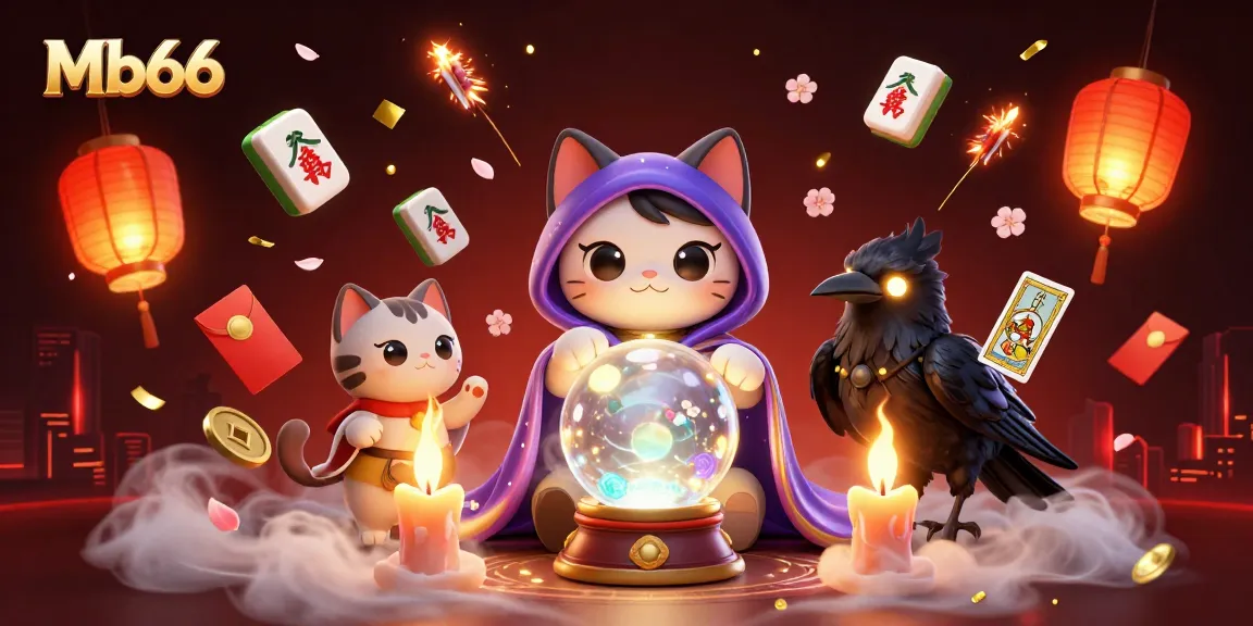 Experience exciting gameplay at Mb66 with floating game elements and vibrant casino atmosphere.
