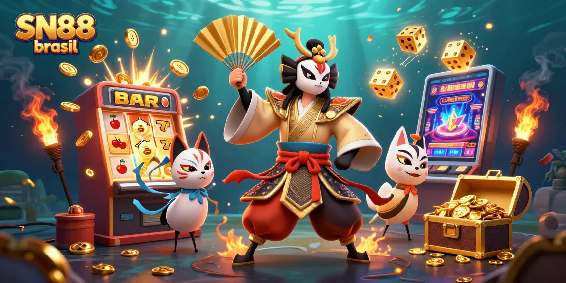 Experience thrilling wins with SN88 brasil's vibrant casino gaming scene filled with excitement and unique characters.