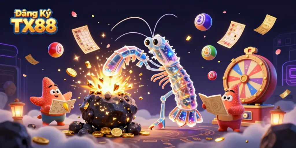 Increase your chances with Đăng Ký TX88 while a galactic samurai battles for treasure in an exciting 3D scene.
