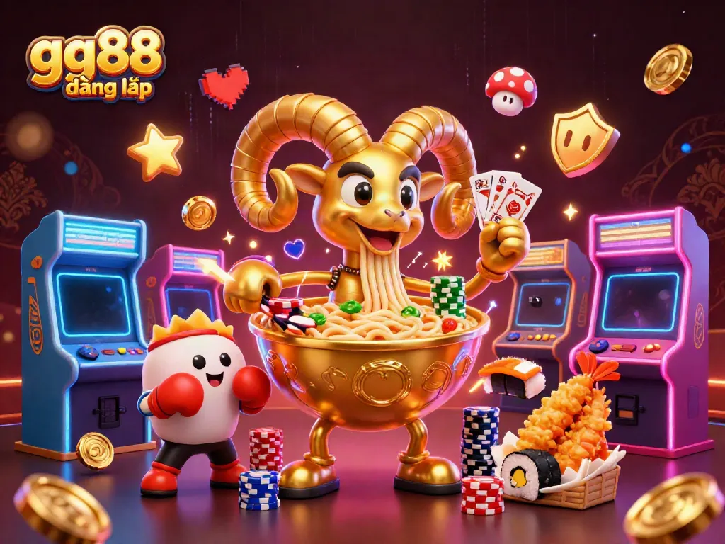 Experience the excitement of gg88 đăng nhập with 3D characters engaging in dynamic casino gaming activities.