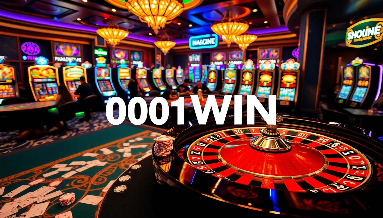 Mergulhe na emoção da 001WIN em um luxuoso piso de cassino.