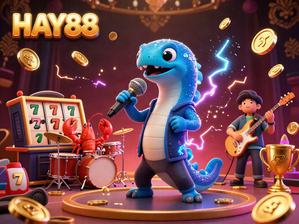 Experience HAY88’s thrilling underwater casino with vibrant electric eel DJ, lobster drummer, and seahorse guitarist.
