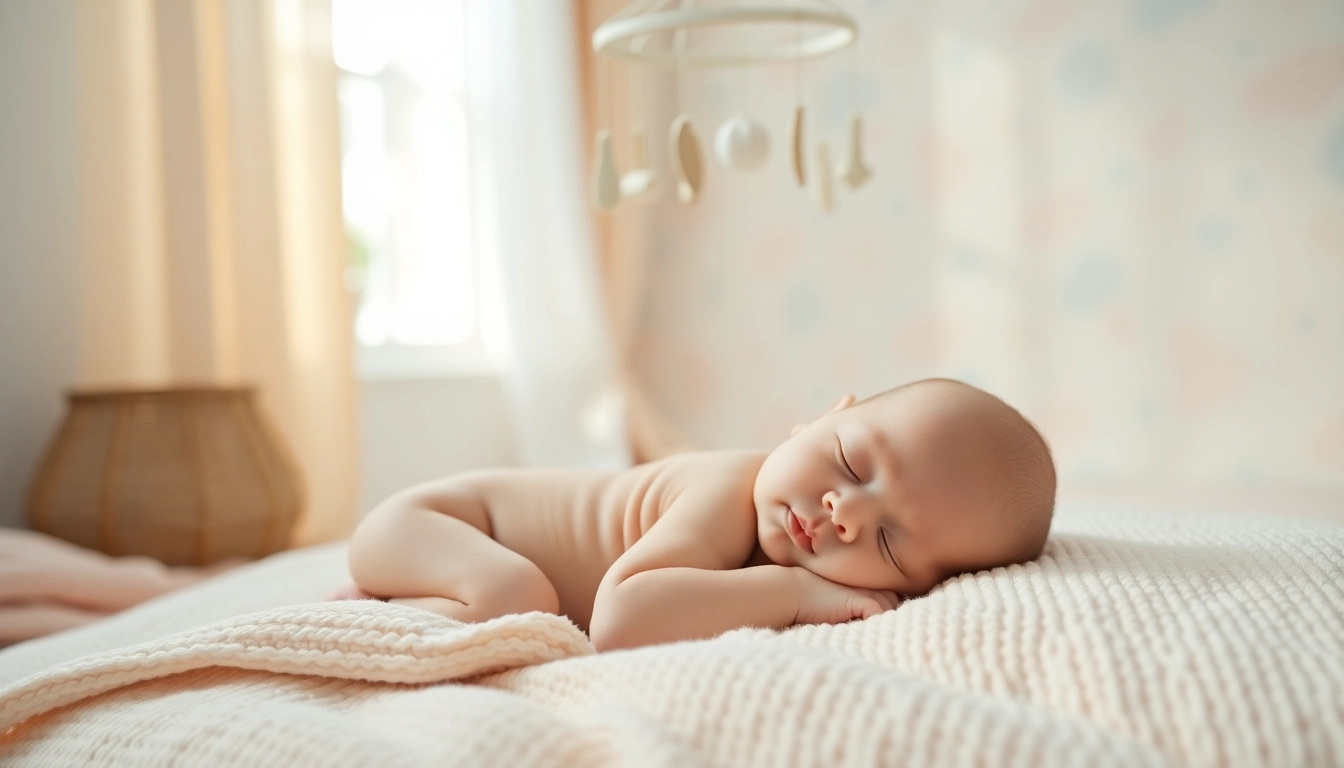 Captivating babyfotografie capturing a peaceful moment with a sleeping baby.