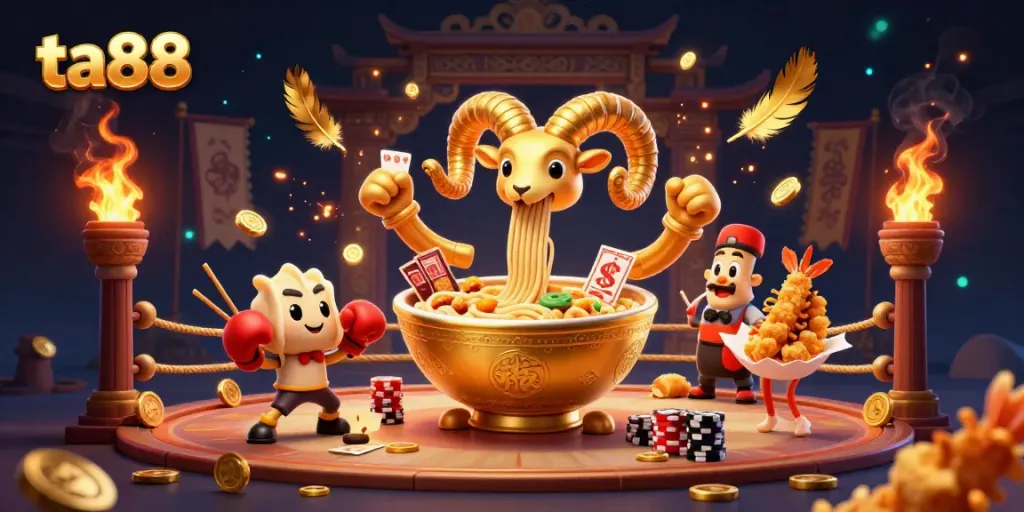 Experience thrilling ta88 gameplay with vibrant characters in a dynamic gambling arena.