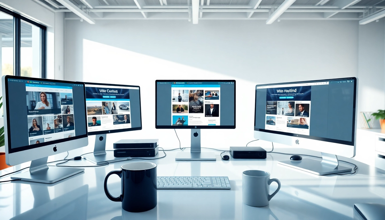 Providing secure adult web hosting services in a modern office setting with advanced tech.