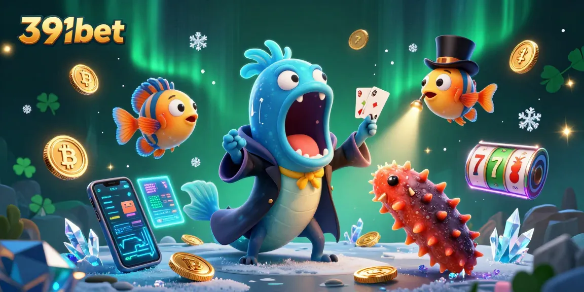 Experience thrilling gaming at 391bet with unique characters in a vibrant casino scene.